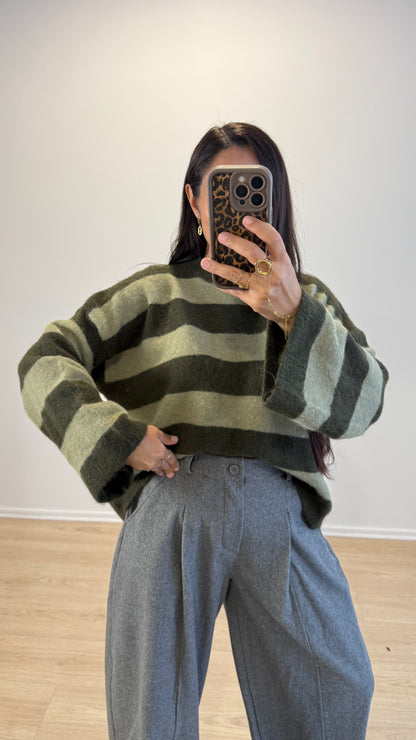 PULL MAYLIS KAKI&OLIVE