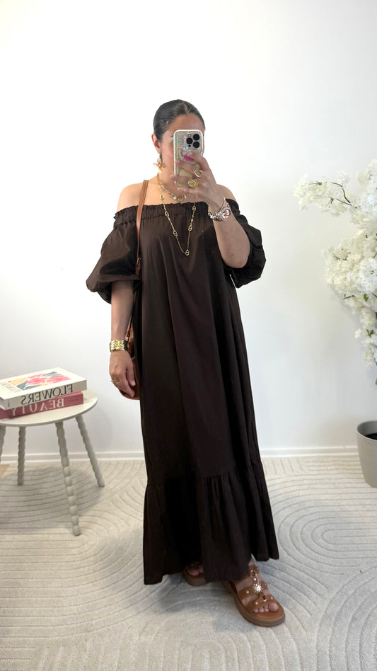 ROBE ANDALOUSE CHOCO