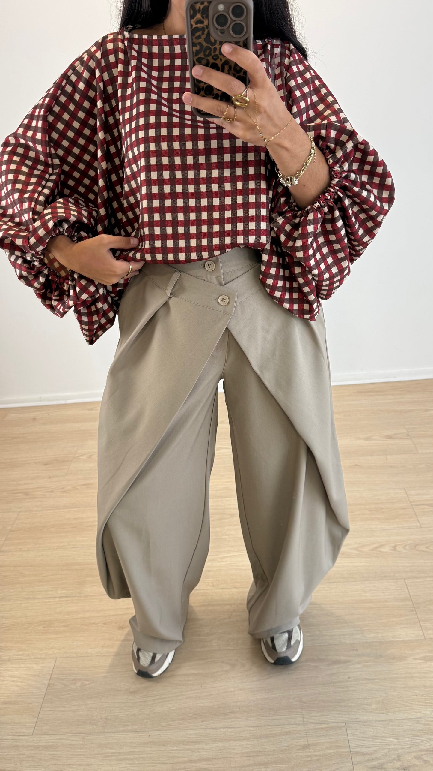 PANTALON MARINA BARREL TAUPE