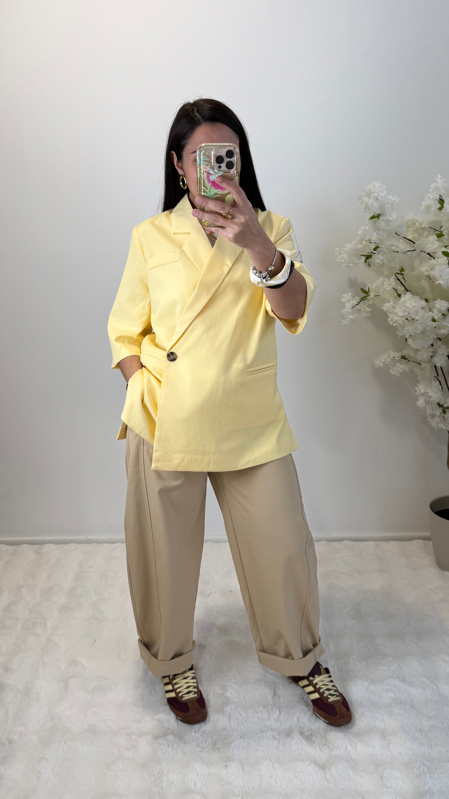 PANTALON BARREL BEIGE