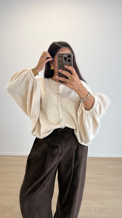 CARDIGAN LÉONIE BEIGE