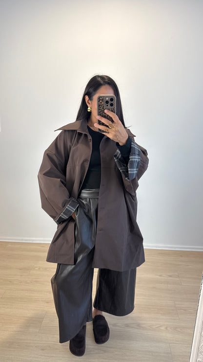 TRENCH CLARISSE CHOCO