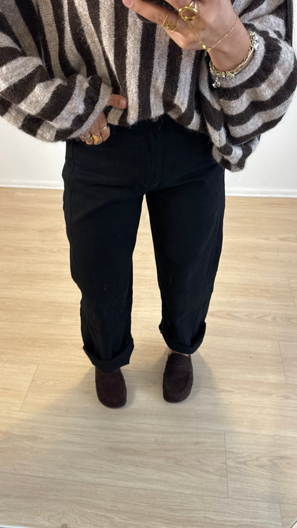 JEANS BAGGY BLACK PETITE ET GRANDE TAILLE