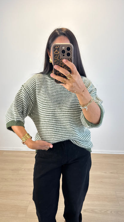 PULL CELESTE KAKI