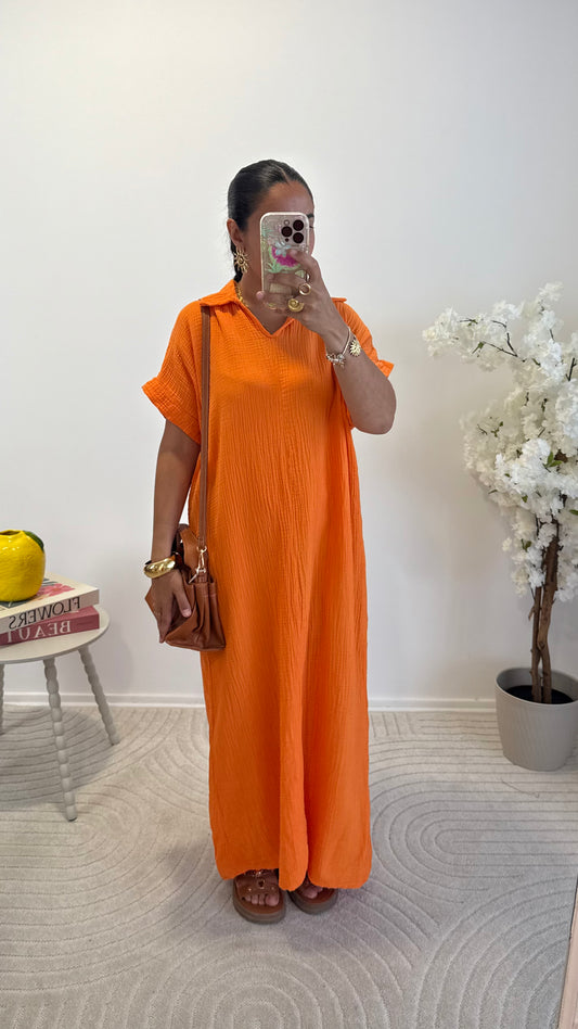 ROBE LÉA ORANGE