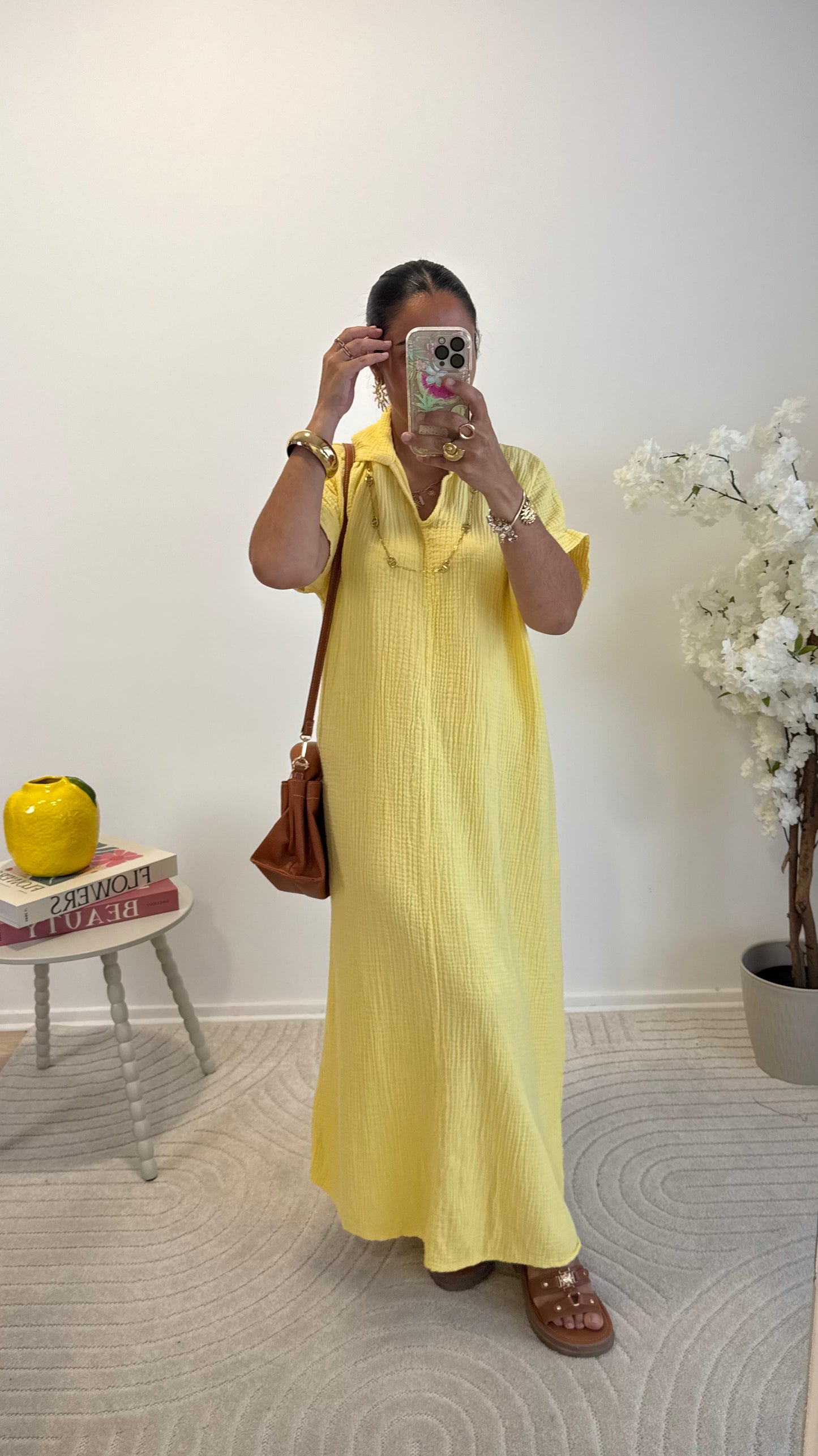 ROBE LÉA JAUNE