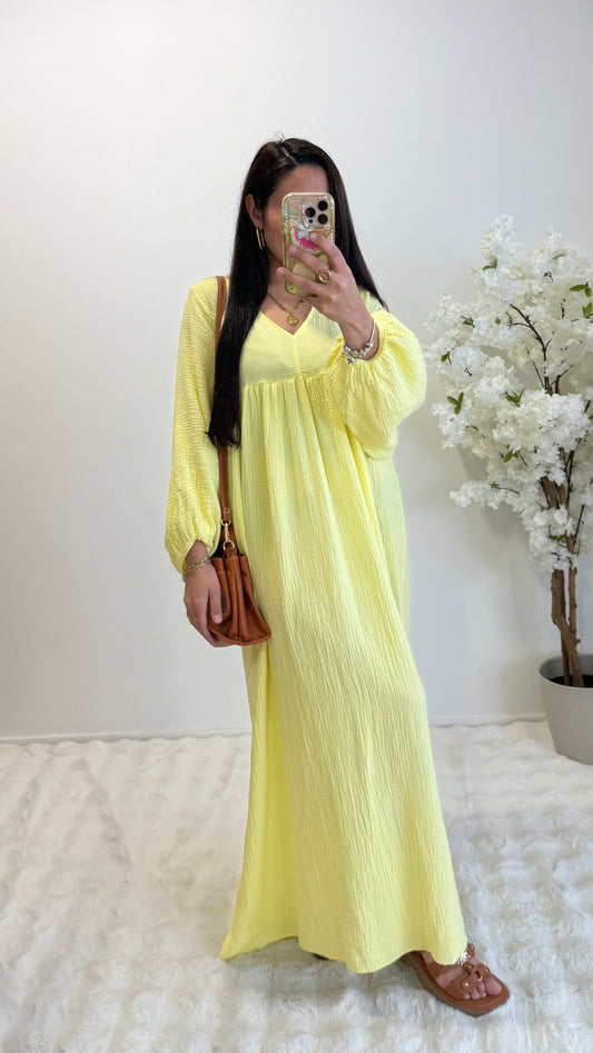 ROBE ASSIA JAUNE