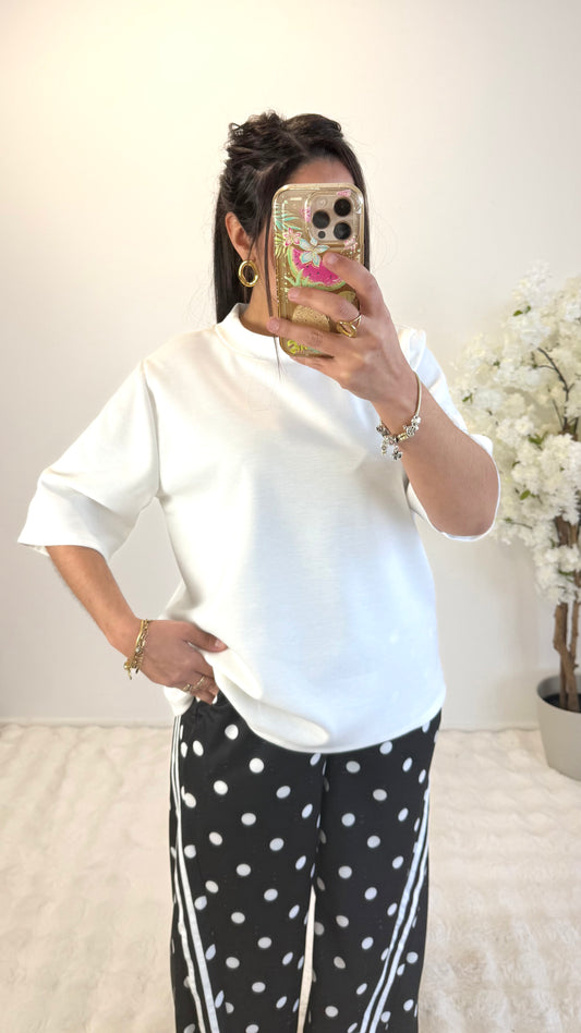 TEE SHIRT BASIQUE BLANC