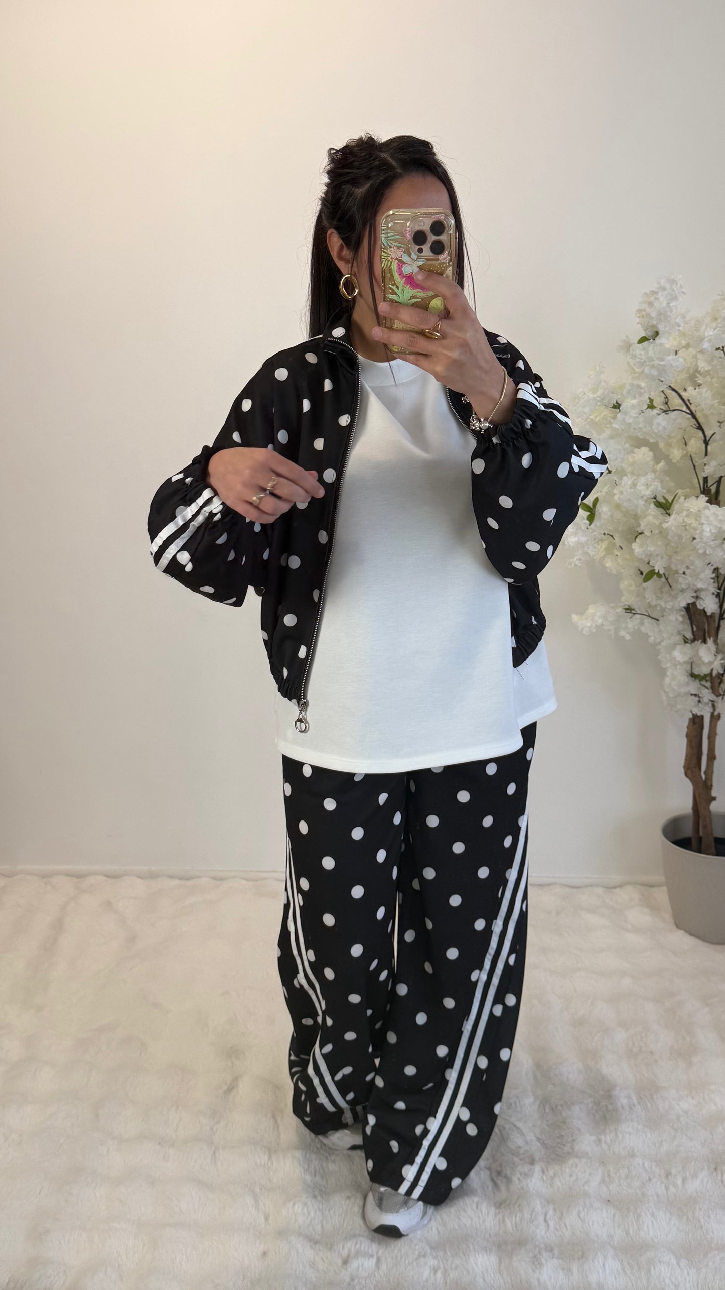 VESTE JOGGING POIS BLACK