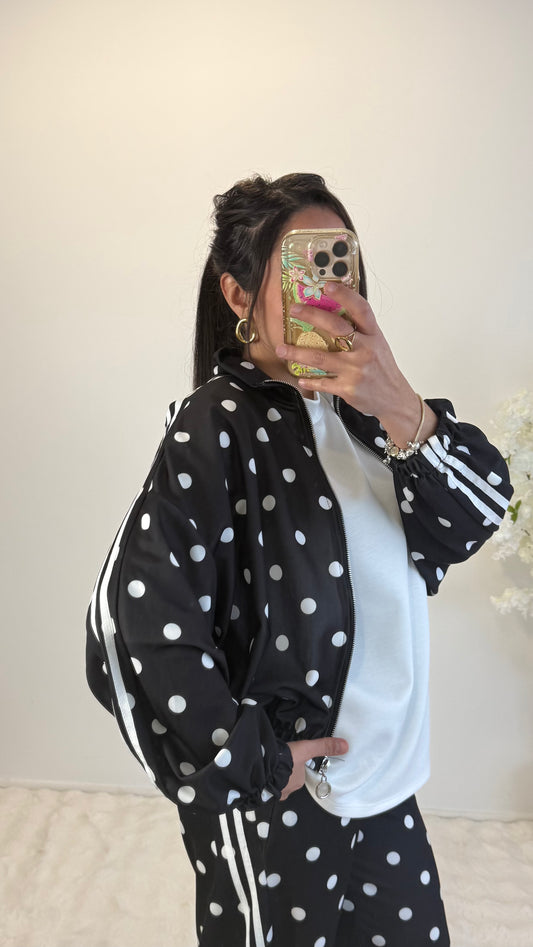 VESTE JOGGING POIS BLACK