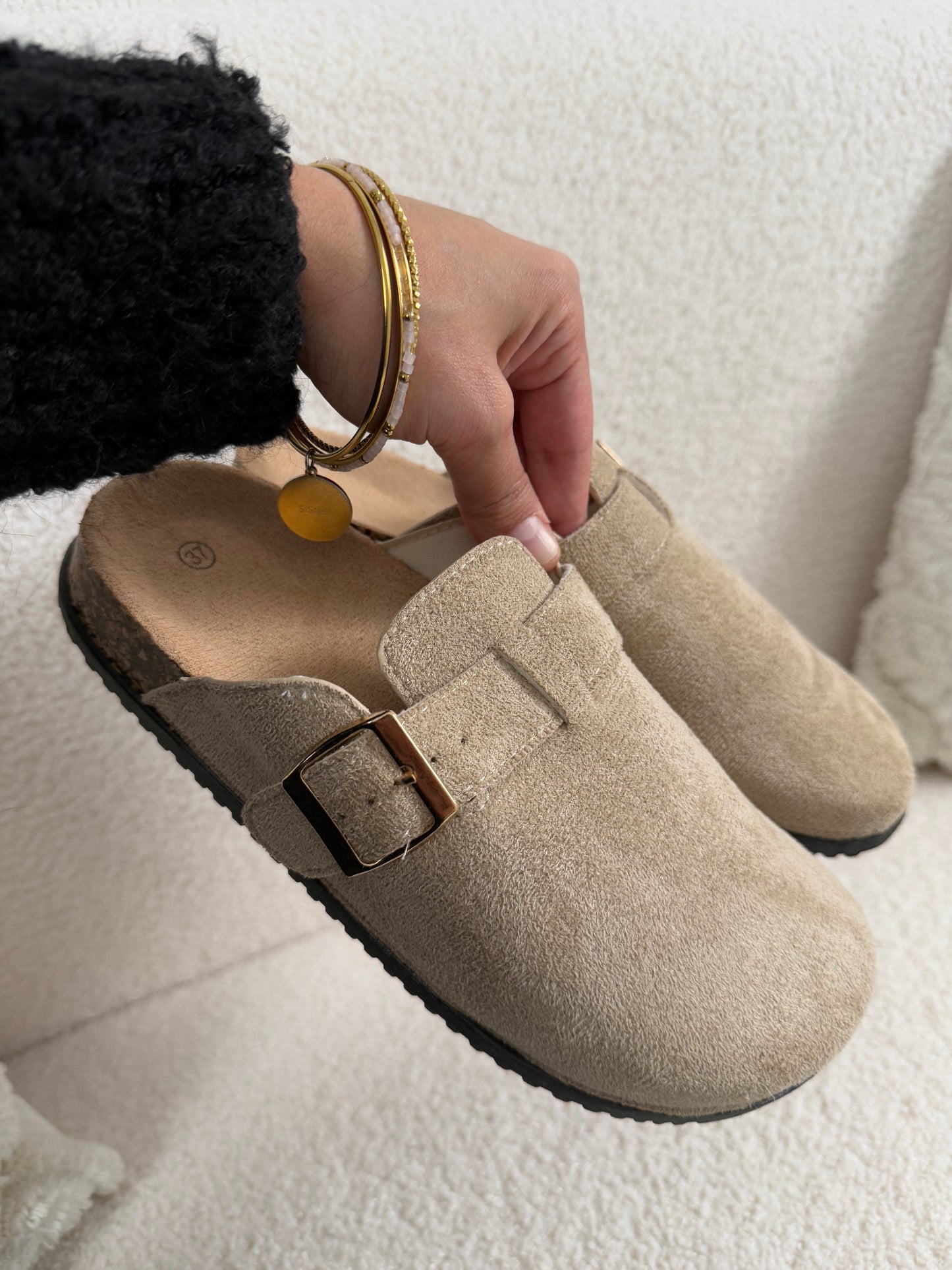 MULES BIANCA TAUPE