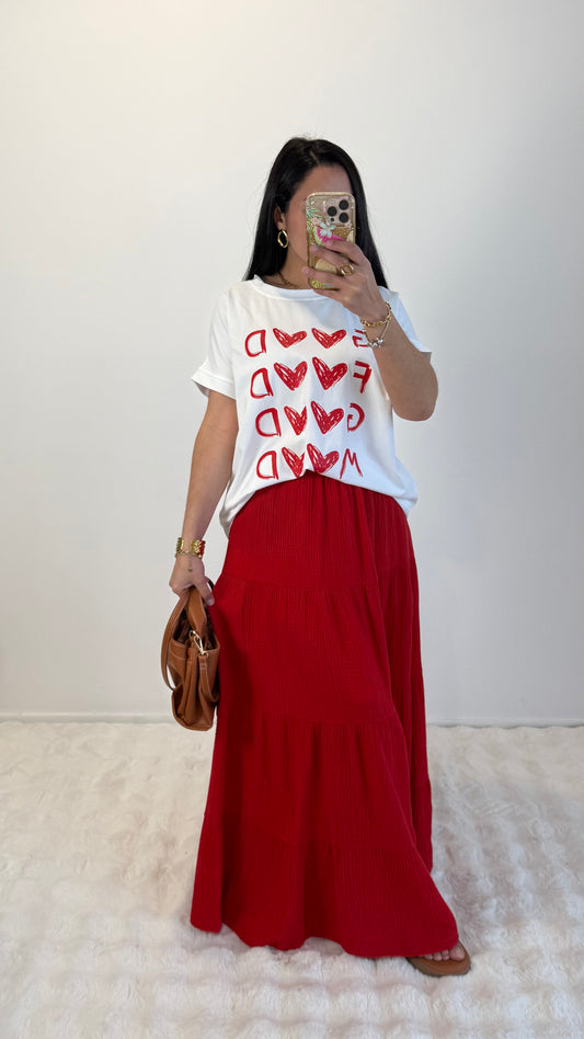 JUPE ARIA ROUGE