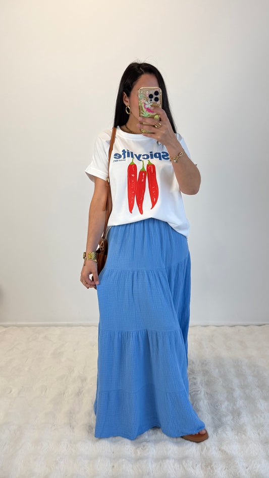 JUPE ARIA BLEU
