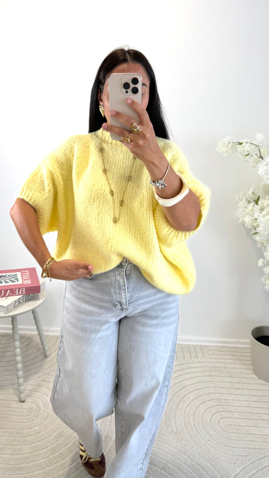 PULL INÈS JAUNE