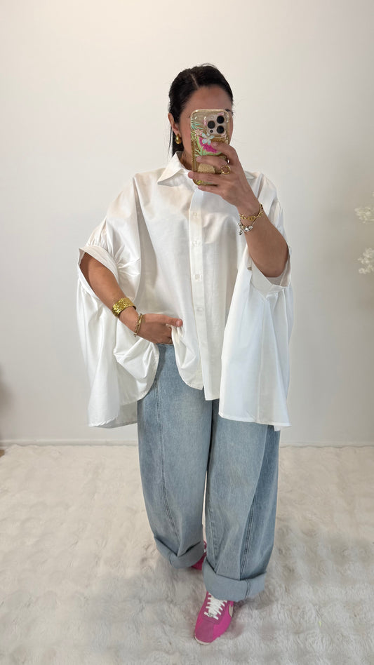 CHEMISE OVERSIZE BLANC