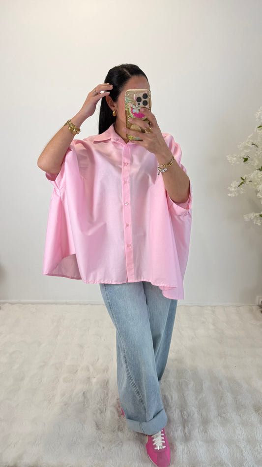 CHEMISE OVERSIZE ROSE